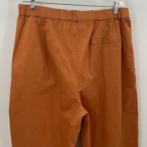 Anthropologie Maeve Curve Poplin Barrel Pants L - Picture 9 of 10